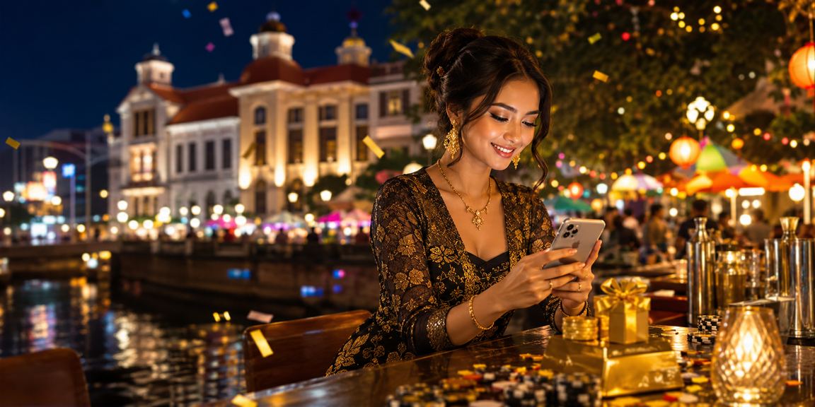 Pengunjung pasar malam menikmati hiburan dan bonus pendaftaran online